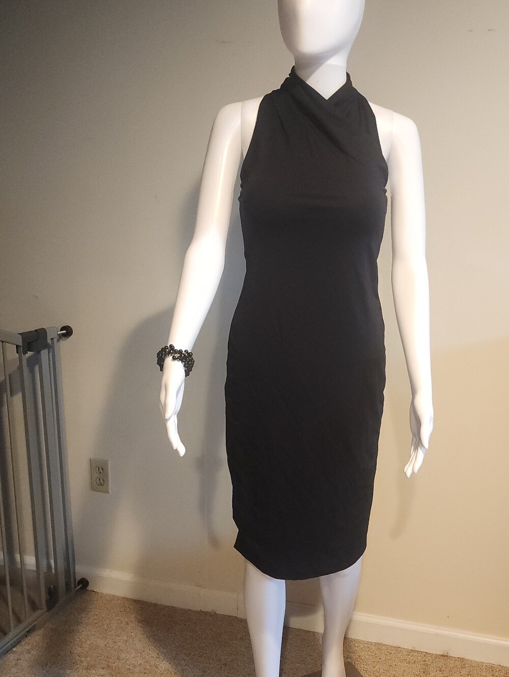 Banana Republic Black Cocktail Dress With T-back